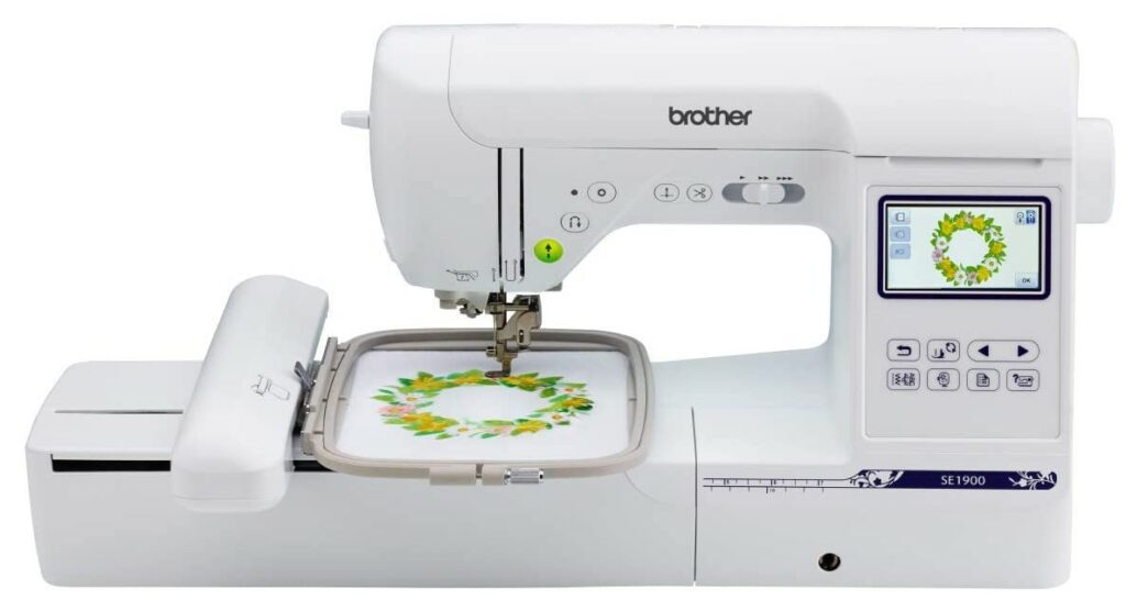 Best Portable Sew Machine For Embroidery: Brother SE1900.