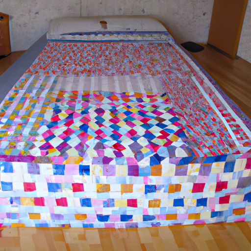 What is the average size of a homemade quilt?