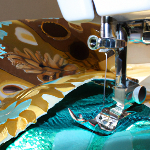 How do you hide threads when machine quilting?